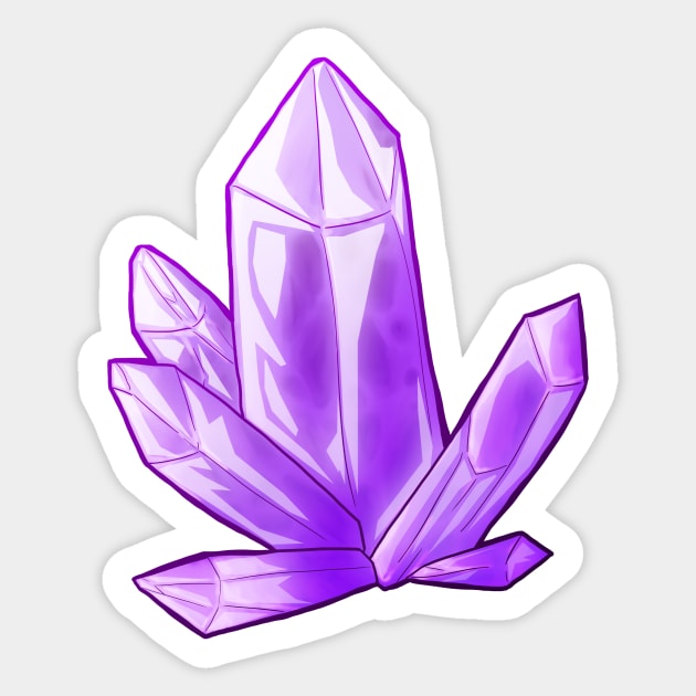 Amethyst Sticker by geckohivemind